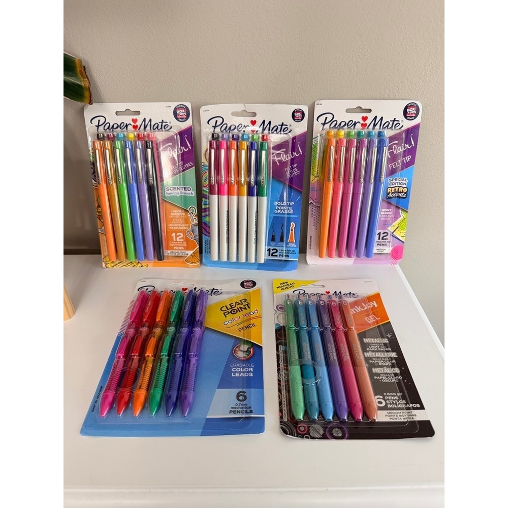School Paper Mate Pens Pencils Bundle 5 Packs NWT